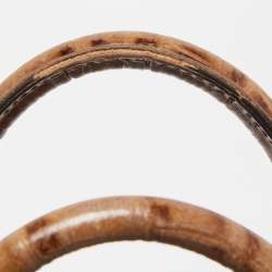 Pre Owned Givenchy Brown Croc Embossed Leather Small Antigona Satchel