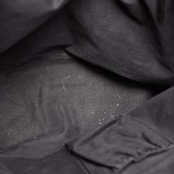 Pre Owned Givenchy Black/Dark Blue Panther Print Patent Leather Medium Nightingale Satchel