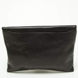 Pre Owned Givenchy Black Leather Envelope Antigona Clutch