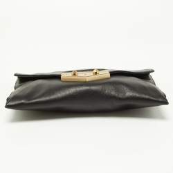 Pre Owned Givenchy Black Leather Envelope Antigona Clutch