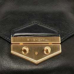 Pre Owned Givenchy Black Leather Envelope Antigona Clutch