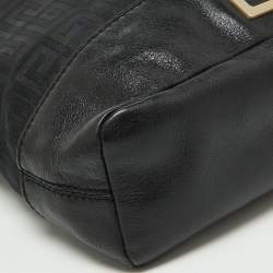 Givenchy Black Monogram Canvas and Leather Bucket Hobo