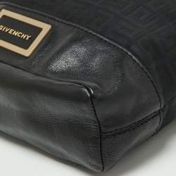 Givenchy Black Monogram Canvas and Leather Bucket Hobo