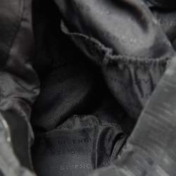 Givenchy Black Monogram Canvas and Leather Bucket Hobo