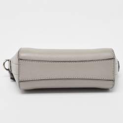 Pre Owned Givenchy Grey Leather Nano Antigona Crossbody Bag