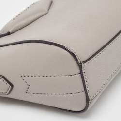 Pre Owned Givenchy Grey Leather Nano Antigona Crossbody Bag