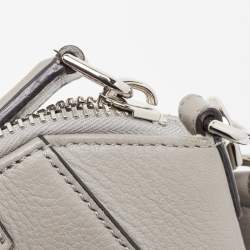 Pre Owned Givenchy Grey Leather Nano Antigona Crossbody Bag