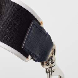 مملوكة مسبقًا Givenchy Two Tone Blue Nylon and Leather Medium Pandora Box Crossbody Bag