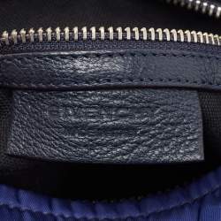 مملوكة مسبقًا Givenchy Two Tone Blue Nylon and Leather Medium Pandora Box Crossbody Bag