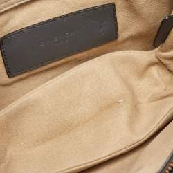 Givenchy Grey/Blue Leather and Suede Chain Crossbody Bag