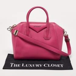 Pre Owned حقيبة جيفنشي أنتيغونا جلد بنفسجي صغيرة