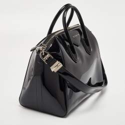 مملوكة مسبقًا Givenchy Black Patent Leather Medium Antigona Satchel
