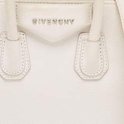 Givenchy Off White Leather Mini Antigona Satchel