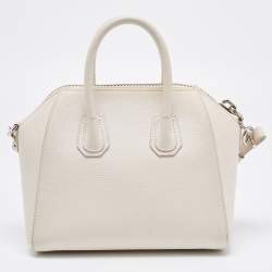 Givenchy Off White Leather Mini Antigona Satchel