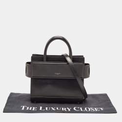 Givenchy Black Leather Mini Horizon Tote