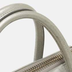 Pre Owned Givenchy Silver Leather Small Antigona Satchel