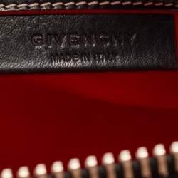 Pre Owned Givenchy Black/Red Leather Small Antigona Satchel