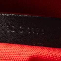 Pre Owned Givenchy Black/Red Leather Small Antigona Satchel