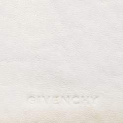 Pre Owned Givenchy Off White/Gold Monogram Canvas Compact Wallet
