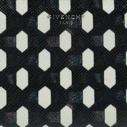 Givenchy Black/White Graphic Print Coated Canvas Zip Around Wallet