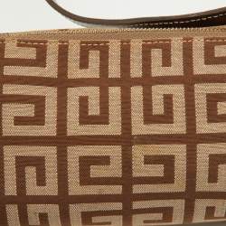 Givenchy Beige/Brown Monogram Canvas and Leather Bag