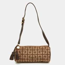 Givenchy Beige/Brown Monogram Canvas and Leather Bag