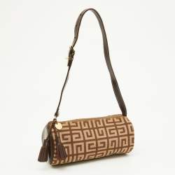Givenchy Beige/Brown Monogram Canvas and Leather Bag