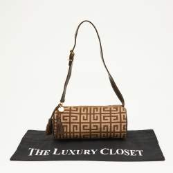 Givenchy Beige/Brown Monogram Canvas and Leather Bag