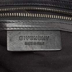 Pre Owned Givenchy Silver Leather Medium Nightingale Satchel