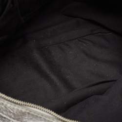 Pre Owned Givenchy Silver Leather Medium Nightingale Satchel