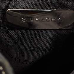 Pre Owned Givenchy Grey/Black Monogram Canvas And Leather Hobo