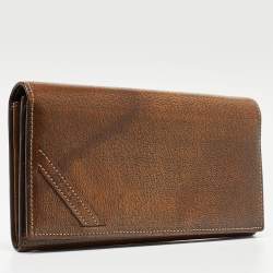 Givenchy Brown Leather Continental Wallet