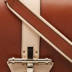 Pre Owned Givenchy Black/Brown Leather Obsedia Shoulder Bag