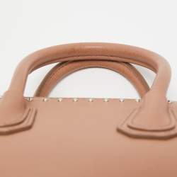 Pre Owned Givenchy Beige Leather Mini Antigona Satchel
