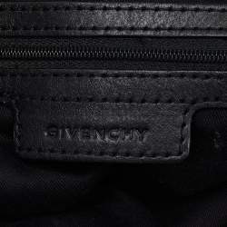 Pre Owned Givenchy Black Monogram Canvas and Leather Hobo