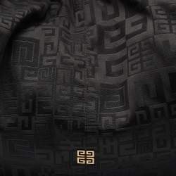 Pre Owned Givenchy Black Monogram Canvas and Leather Hobo