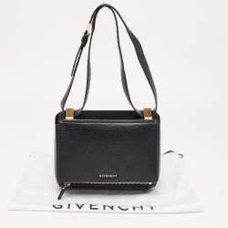 Pre Owned Givenchy Black Leather Pandora Box Shoulder Bag