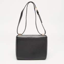 Pre Owned Givenchy Black Leather Pandora Box Shoulder Bag