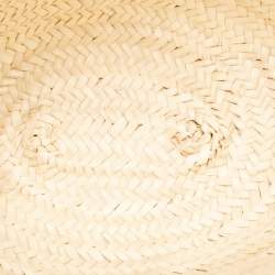 Givenchy Black/Natural Raffia and Leather Small Voyou Basket Bag