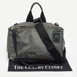 Givenchy Grey/Black Nylon Pandora Top Handle Bag