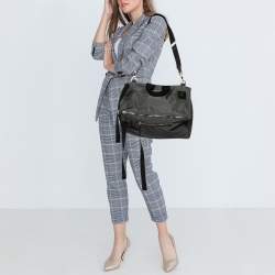 Givenchy Grey/Black Nylon Pandora Top Handle Bag
