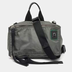 Givenchy Grey/Black Nylon Pandora Top Handle Bag