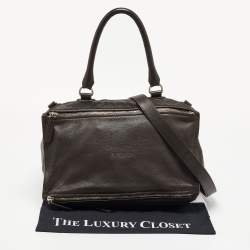 Givenchy Brown Leather Pandora Top Handle Bag