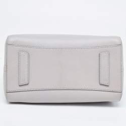 Pre Owned Givenchy Grey Leather Small Antigona Satchel