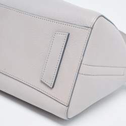 Pre Owned Givenchy Grey Leather Small Antigona Satchel