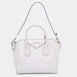 Pre Owned Givenchy Grey Leather Small Antigona Satchel