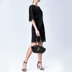 Givenchy Black Leather Kenny Chain Shoulder Bag