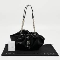 Givenchy Black Leather Kenny Chain Shoulder Bag
