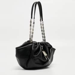 Givenchy Black Leather Kenny Chain Shoulder Bag
