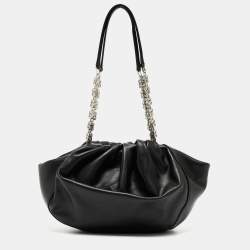 Givenchy Black Leather Kenny Chain Shoulder Bag